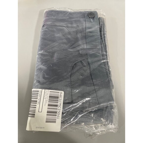 GRAVER Susan Graver Regular Coated Stretch Woven Ankle Pants 18W Dark Pewter NEW - Picture 3 of 7